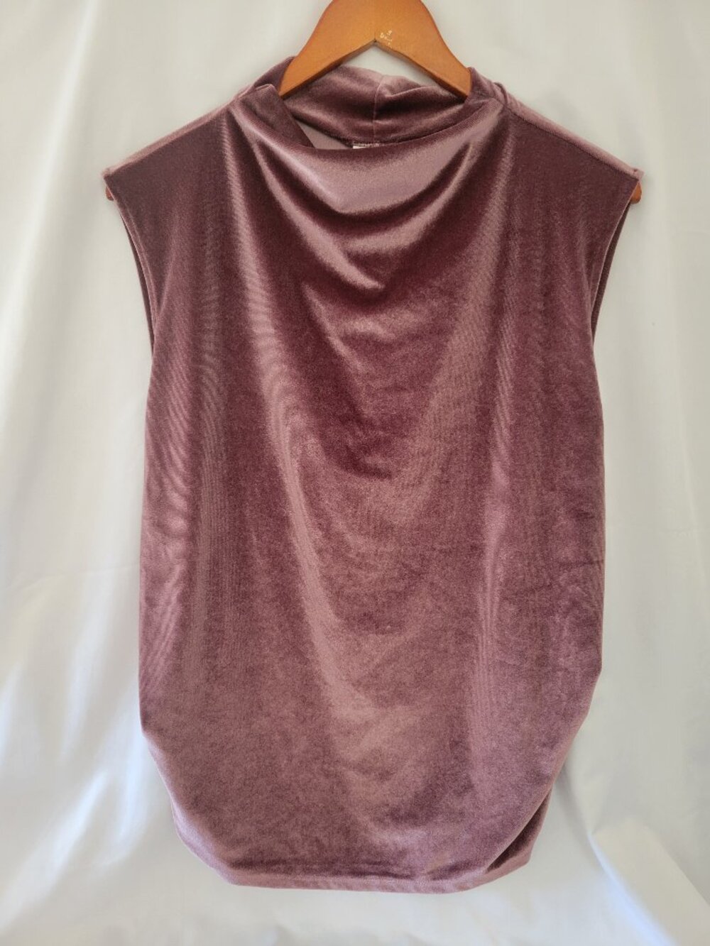 A New Day NWT Burgundy Velvet Cowl Neck Top XXL